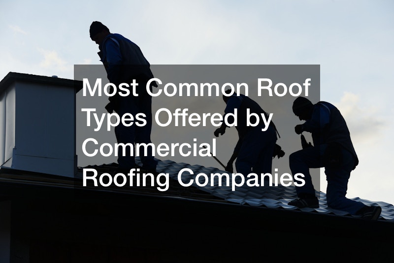 Most Common Roof Types Offered by Commercial Roofing Companies