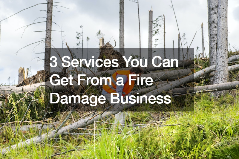 3 Services You Can Get From a Fire Damage Business